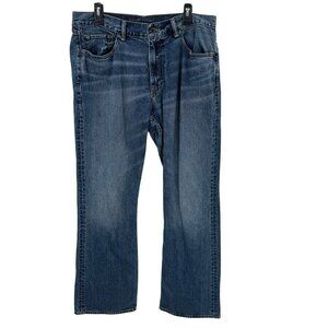 Banana Republic Mens Bootcut Jeans 36x32 Blue Denim 100% Cotton Casual Classic